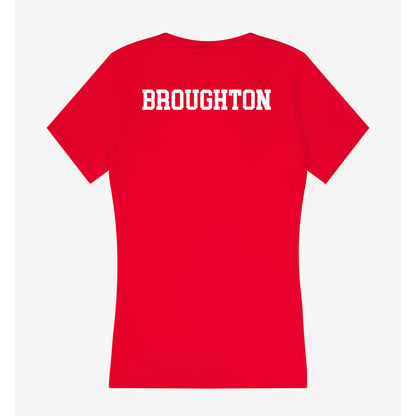 New Mexico - NCAA Women's Swimming & Diving : Ellie Broughton - Women's V-Neck T-Shirt-1