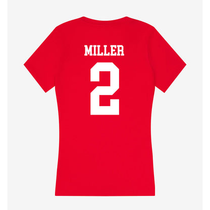 New Mexico - NCAA Men's Basketball : Tajavis Miller - Women's V-Neck T-Shirt-1