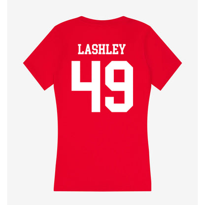 New Mexico - NCAA Football : Matthew Lashley - Women's V-Neck T-Shirt-1