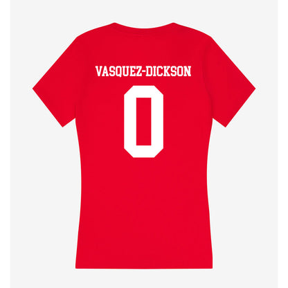 New Mexico - NCAA Softball : DeNae Vasquez-Dickson - Women's V-Neck T-Shirt-1