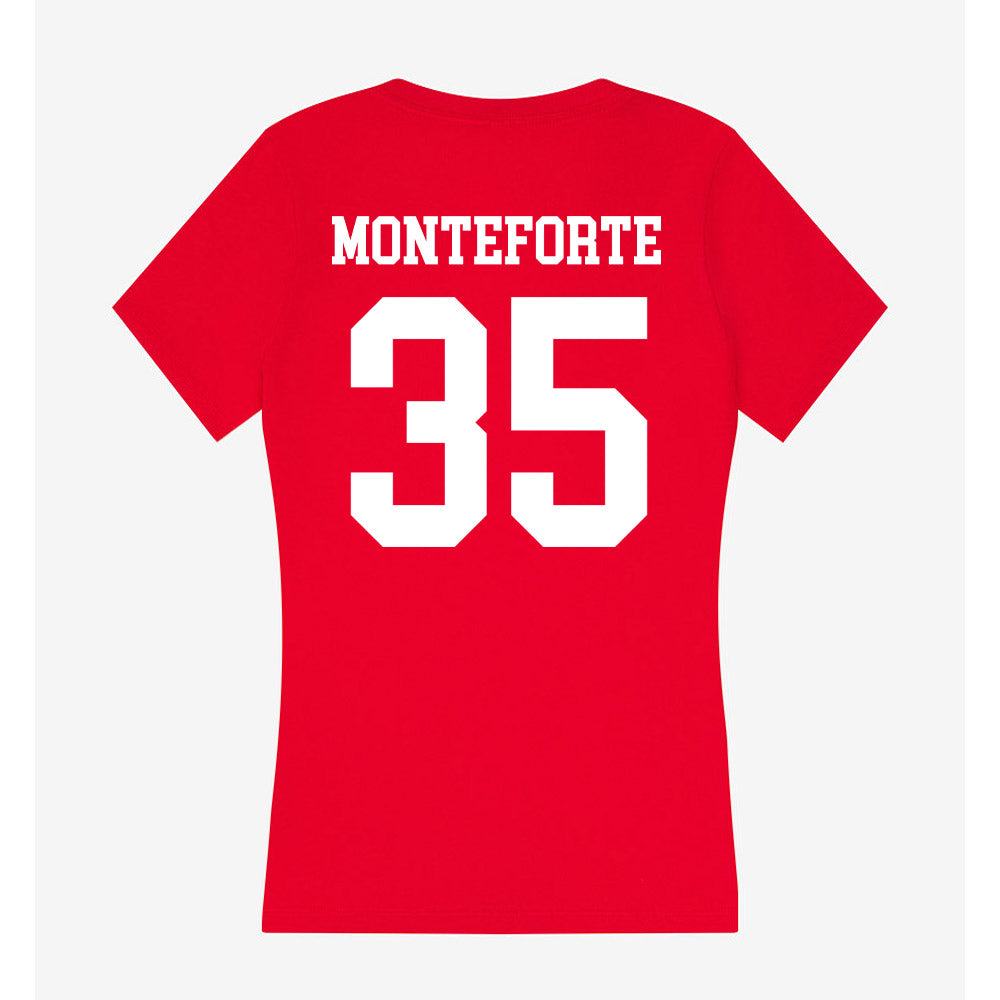 New Mexico - NCAA Baseball : Presley Monteforte - Women's V-Neck T-Shirt-1