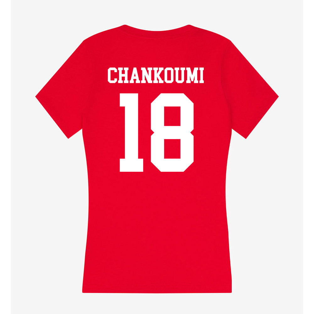 New Mexico - NCAA Women's Volleyball : Naomi Chankoumi - Women's V-Neck T-Shirt-1
