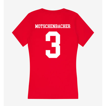 New Mexico - NCAA Football : Gabriel Motschenbacher - Women's V-Neck T-Shirt-1