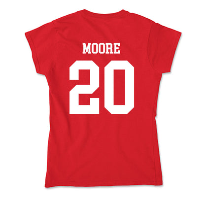 New Mexico - NCAA Football : Dereck Moore - Soft Style Women’s T-Shirt-1