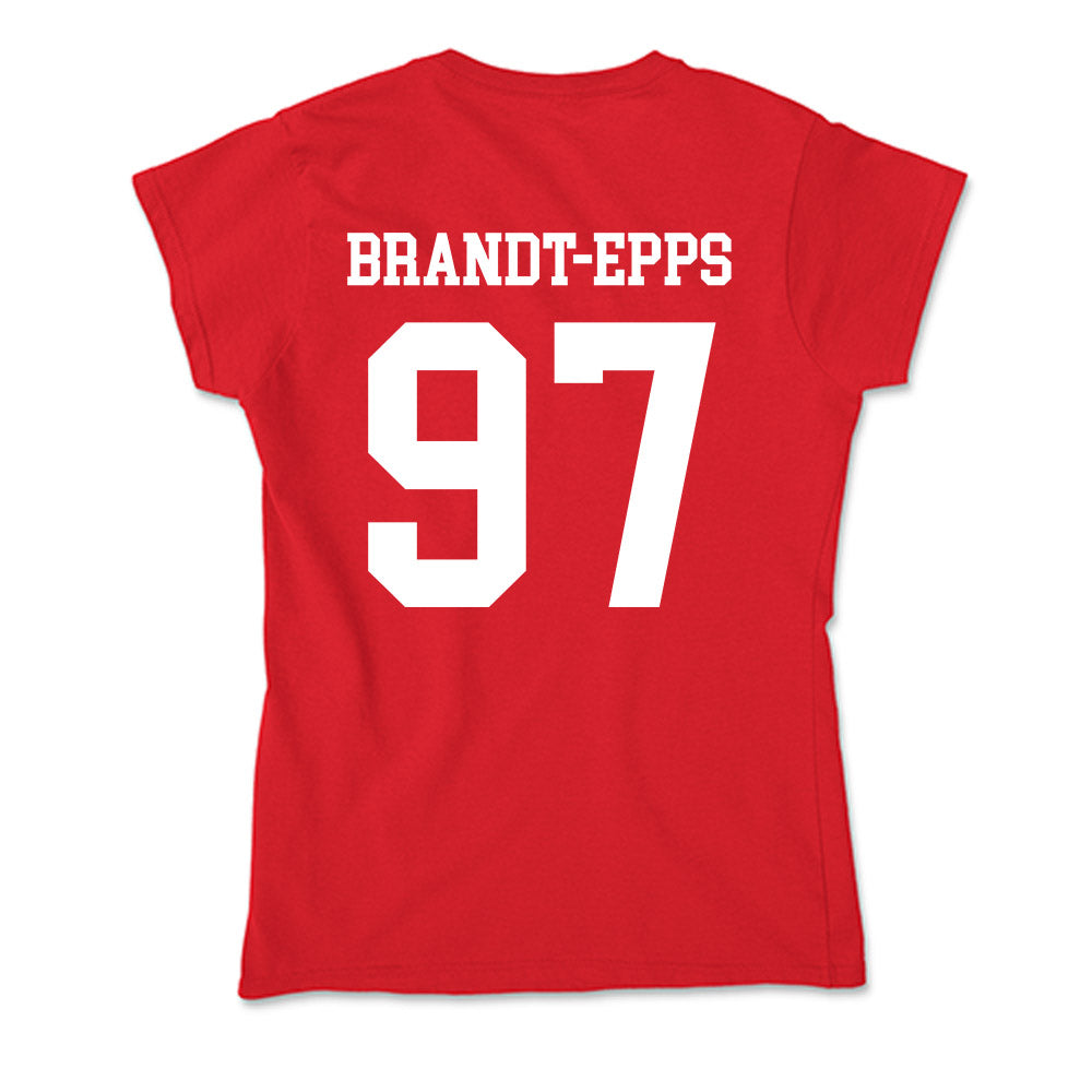 New Mexico - NCAA Football : Devin Brandt-Epps - Soft Style Women’s T-Shirt-1
