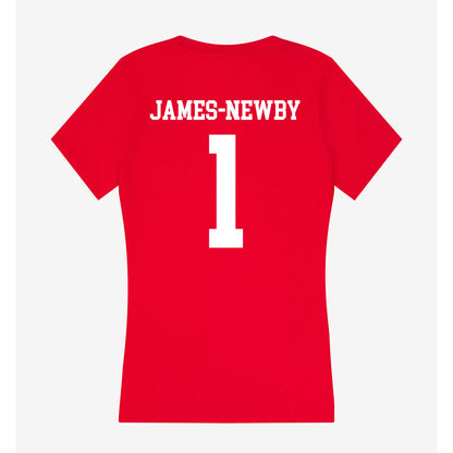 New Mexico - NCAA Football : Keyshawn James-Newby - Women's V-Neck T-Shirt-1
