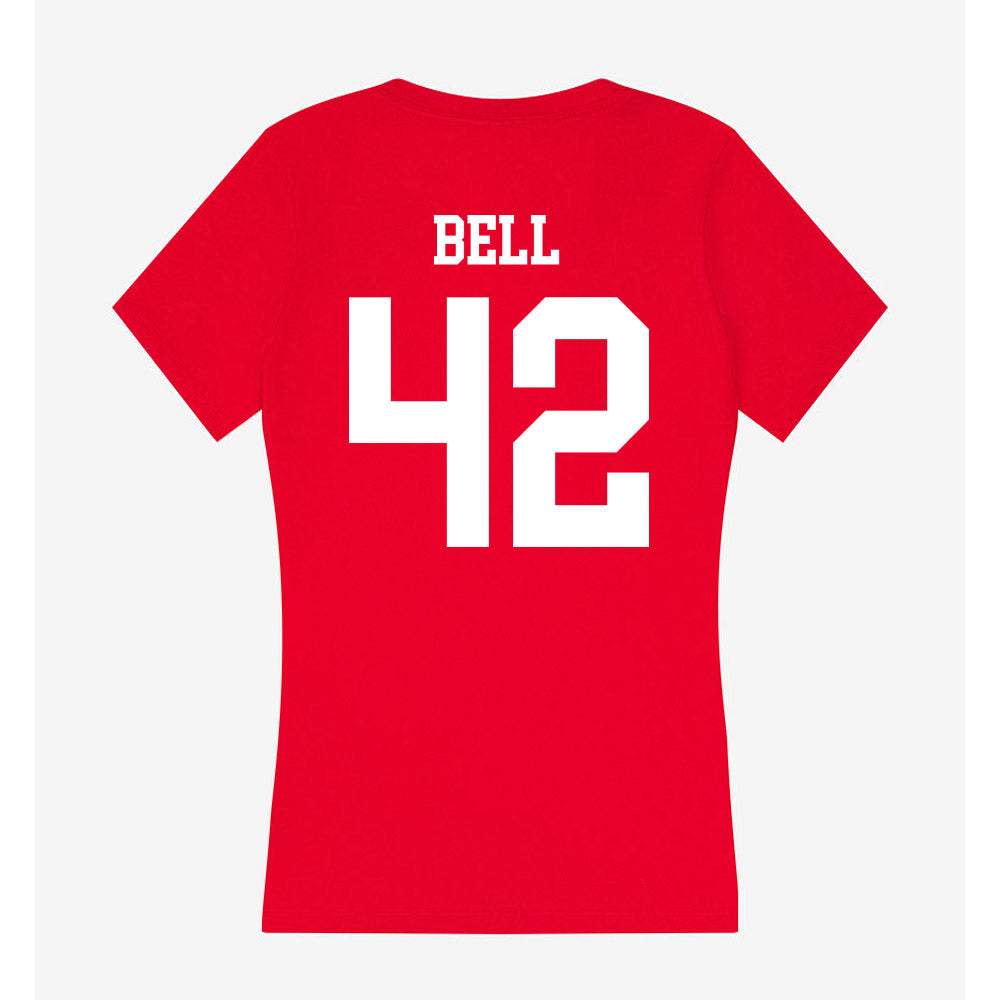 New Mexico - NCAA Baseball : Blake Bell - Women's V-Neck T-Shirt-1