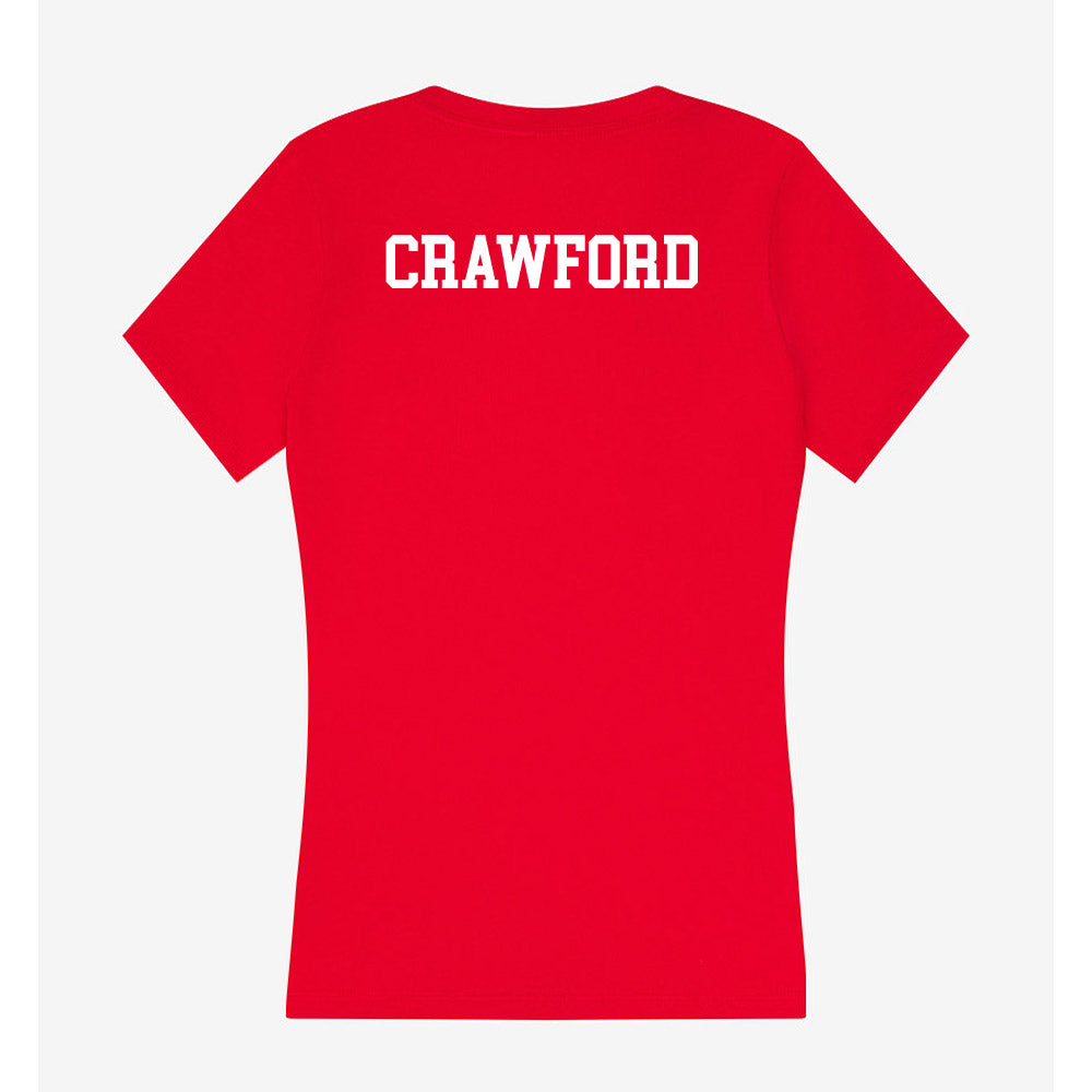 New Mexico - NCAA Men's Track & Field : Rhys Crawford - Women's V-Neck T-Shirt-1
