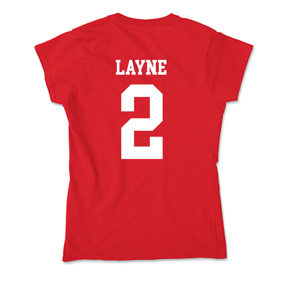 New Mexico - NCAA Football : Jack Layne - Soft Style Women’s T-Shirt-1