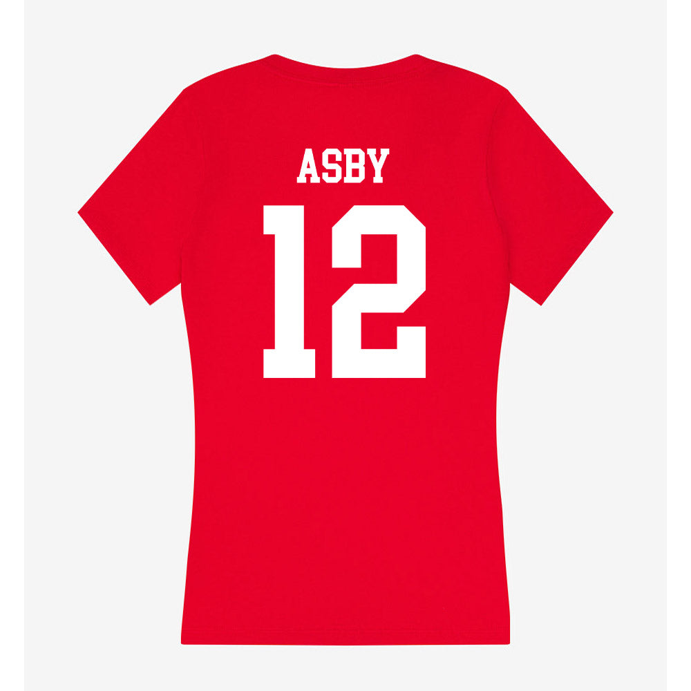 New Mexico - NCAA Baseball : Will Asby - Women's V-Neck T-Shirt-1