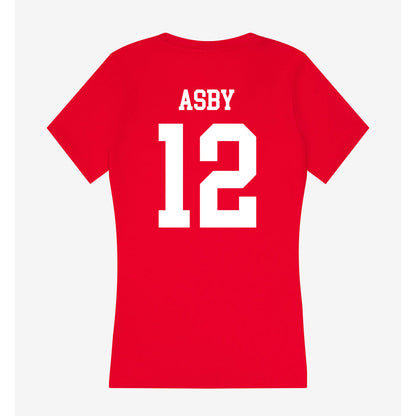 New Mexico - NCAA Baseball : Will Asby - Women's V-Neck T-Shirt-1