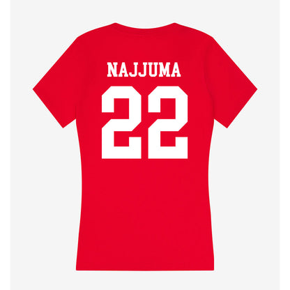 New Mexico - NCAA Women's Basketball : Maria Najjuma - Women's V-Neck T-Shirt-1