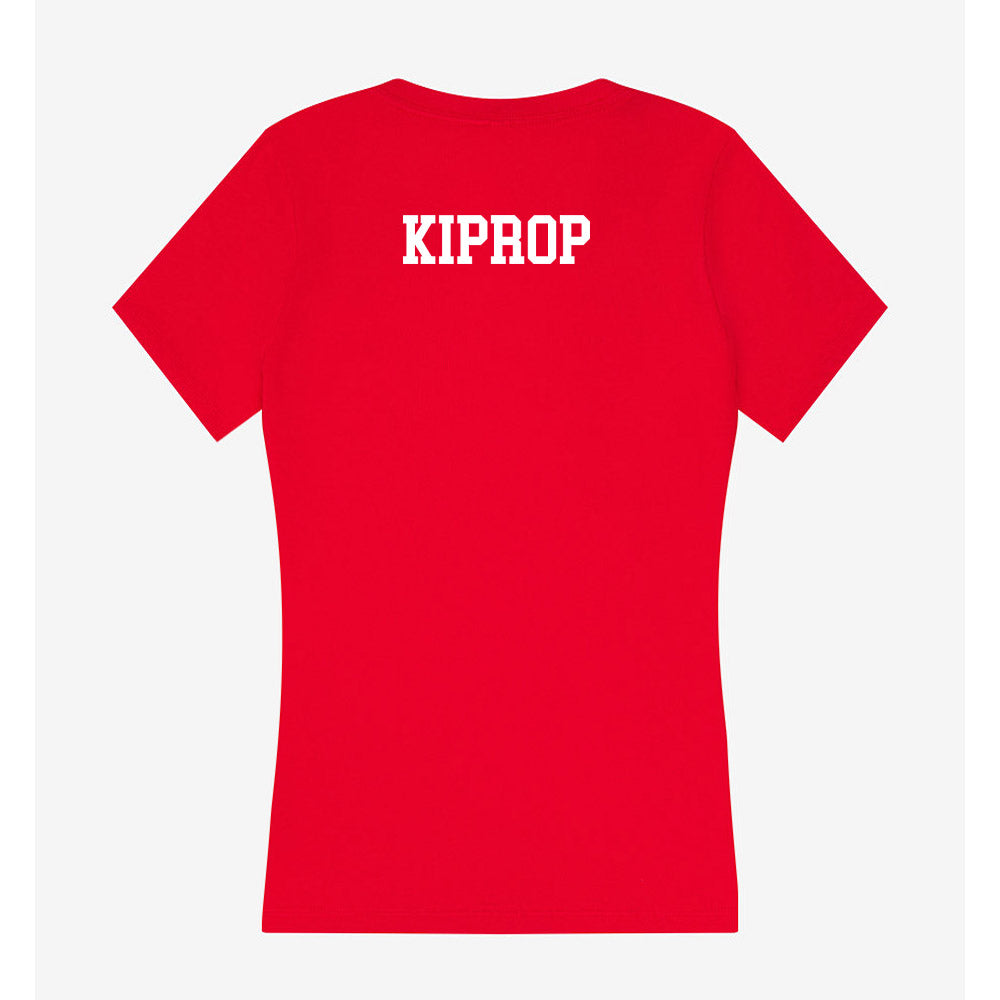 New Mexico - NCAA Men's Cross Country : Lukas Kiprop - Women's V-Neck T-Shirt-1