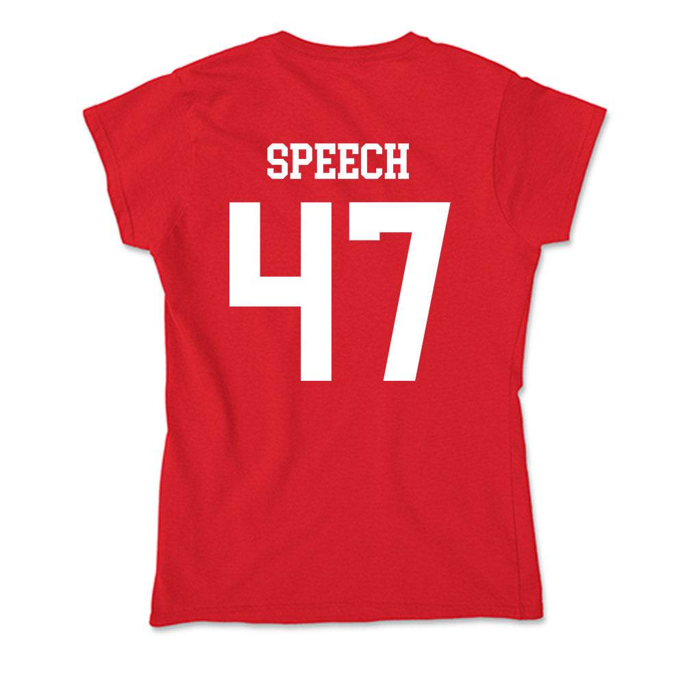 New Mexico - NCAA Football : Drew Speech - Soft Style Women’s T-Shirt-1