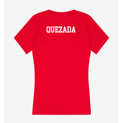 New Mexico - NCAA Women's Track & Field : Kiara Quezada - Women's V-Neck T-Shirt-1