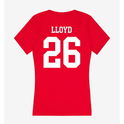 New Mexico - NCAA Softball : Jasmyn Lloyd - Women's V-Neck T-Shirt-1