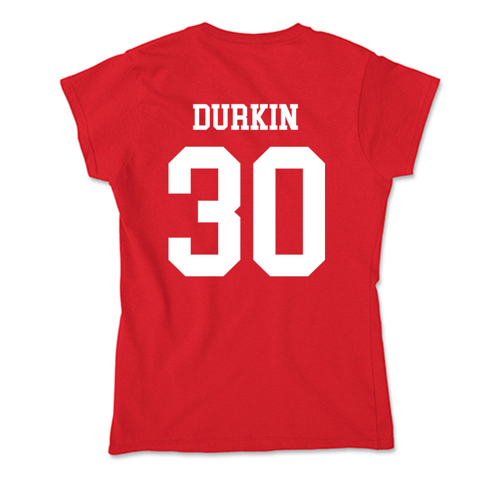 New Mexico - NCAA Football : Brendan Durkin - Soft Style Women’s T-Shirt-1