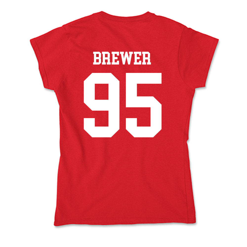 New Mexico - NCAA Football : Colby Brewer - Soft Style Women’s T-Shirt-1
