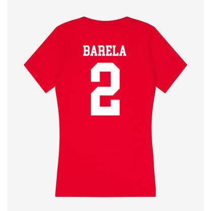 New Mexico - NCAA Softball : Caprice Barela - Women's V-Neck T-Shirt-1