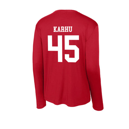 New Mexico - NCAA Football : Brett Karhu - Activewear Long Sleeve T-Shirt-1