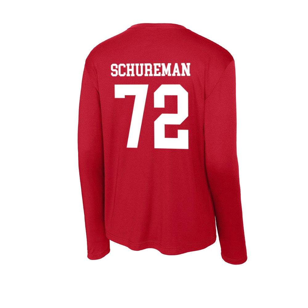 New Mexico - NCAA Football : Griffin Schureman - Activewear Long Sleeve T-Shirt-1