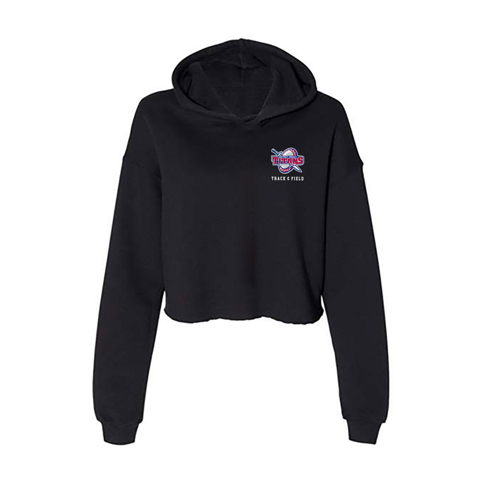 Detroit Mercy - NCAA Women's Track & Field : Mia Seaton - Women's Crop Fleece Hoodie-0