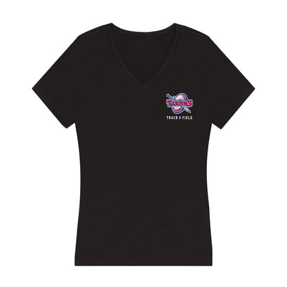 Detroit Mercy - NCAA Women's Track & Field : Mia Seaton - Women's V-Neck T-Shirt-0