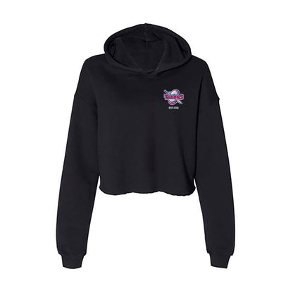 Detroit Mercy - NCAA Men's Soccer : Tom Nkassa - Women's Crop Fleece Hoodie-0