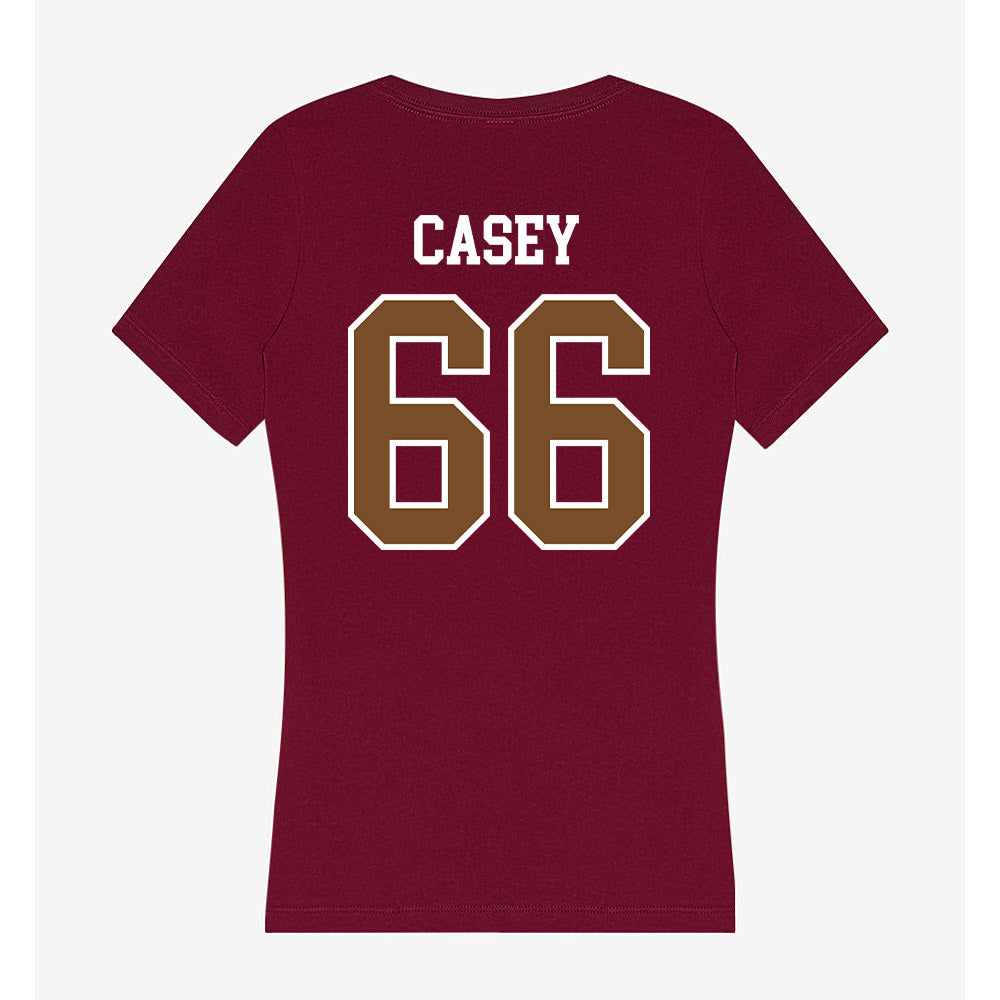 Montana - NCAA Football : Brandon Casey - Women's V-Neck T-Shirt-1
