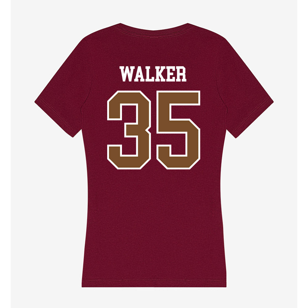 Montana - NCAA Football : Grady Walker - Women's V-Neck T-Shirt-1