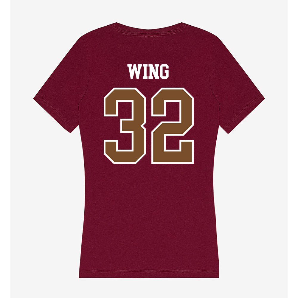 Montana - NCAA Football : Peyton Wing - Women's V-Neck T-Shirt-1