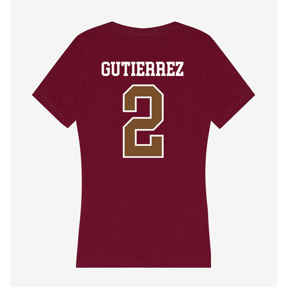 Montana - NCAA Softball : Brianna Gutierrez - Women's V-Neck T-Shirt-1