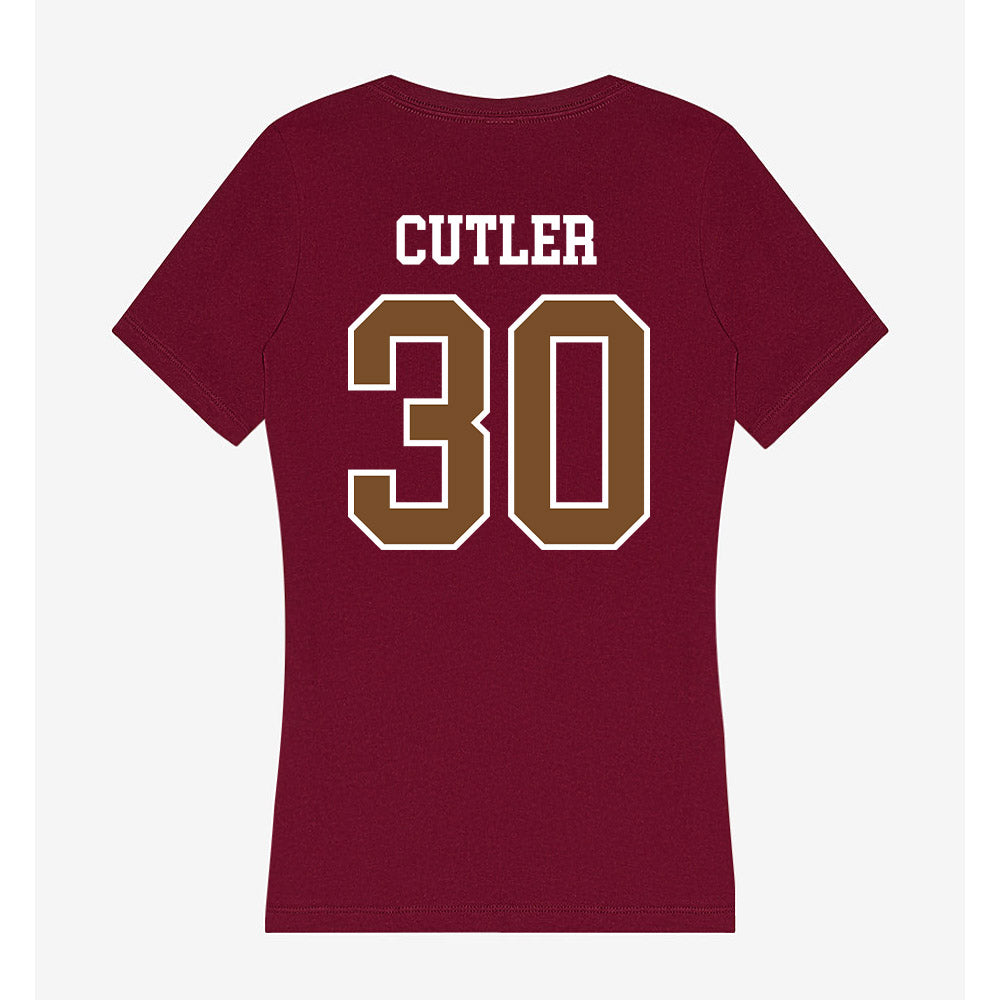 Montana - NCAA Football : Kade Cutler - Women's V-Neck T-Shirt-1
