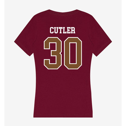 Montana - NCAA Football : Kade Cutler - Women's V-Neck T-Shirt-1