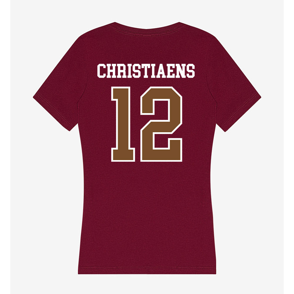 Montana - NCAA Softball : Alanna Christiaens - Women's V-Neck T-Shirt-1