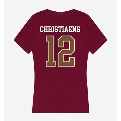 Montana - NCAA Softball : Alanna Christiaens - Women's V-Neck T-Shirt-1