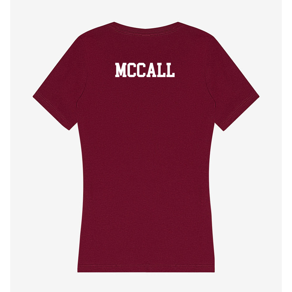 Montana - NCAA Men's Tennis : Duncan McCall - Women's V-Neck T-Shirt-1
