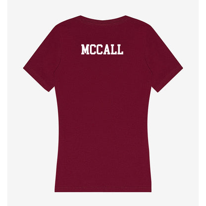 Montana - NCAA Men's Tennis : Duncan McCall - Women's V-Neck T-Shirt-1