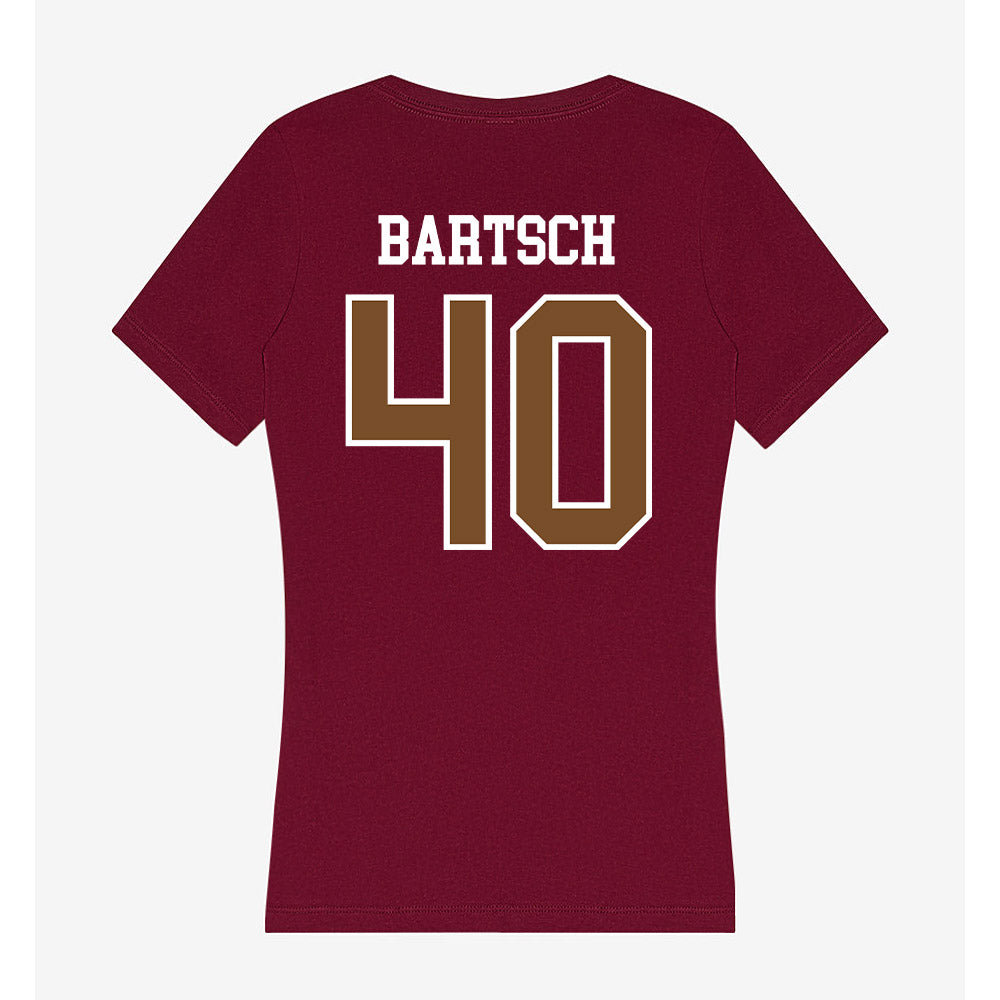 Montana - NCAA Women's Basketball : Danielle Bartsch - Women's V-Neck T-Shirt-1