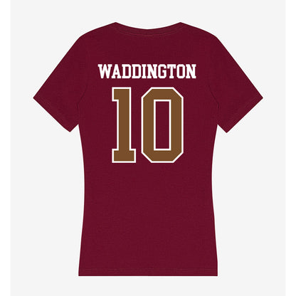 Montana - NCAA Women's Basketball : Avery Waddington - Women's V-Neck T-Shirt-1