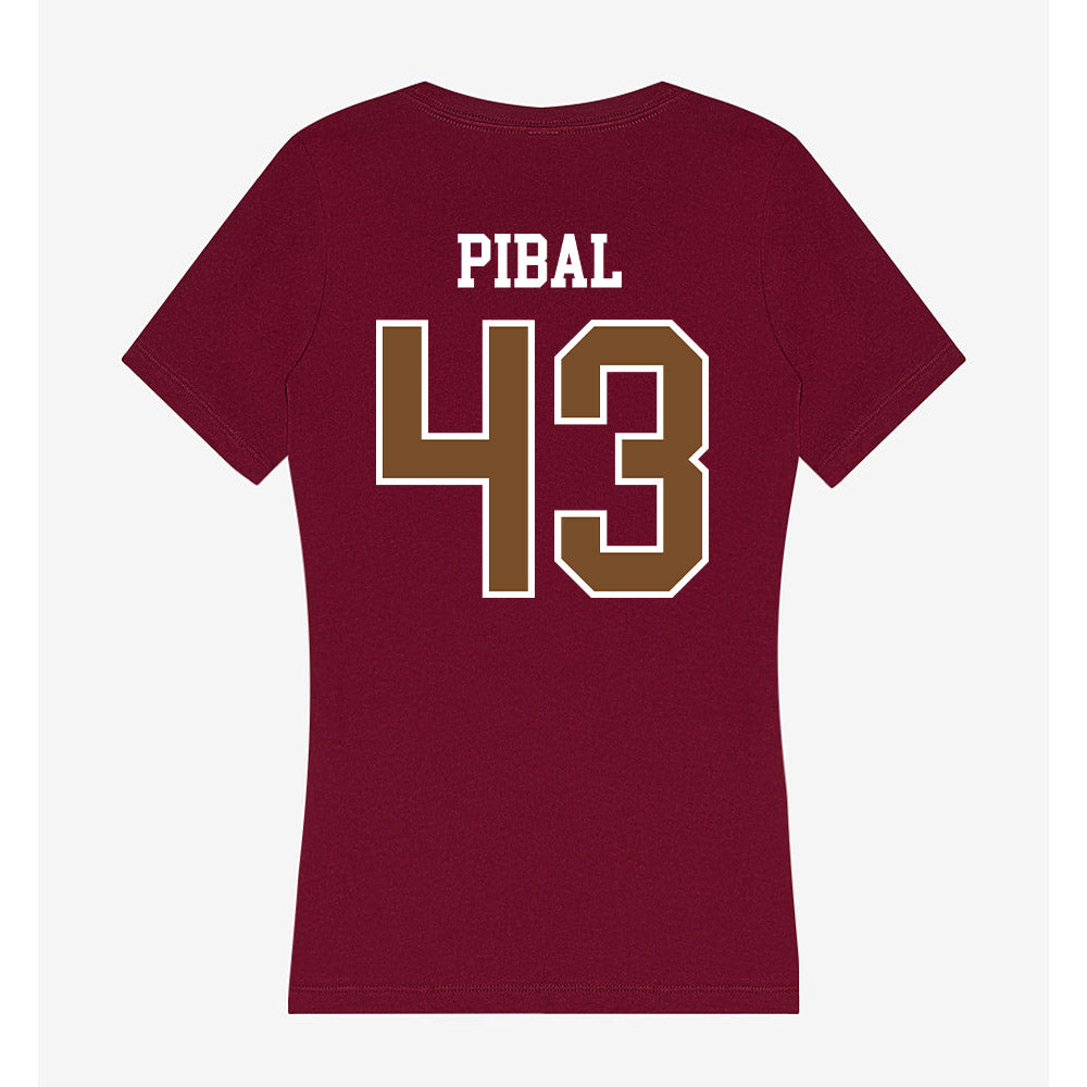 Montana - NCAA Football : Grayson Pibal - Women's V-Neck T-Shirt-1