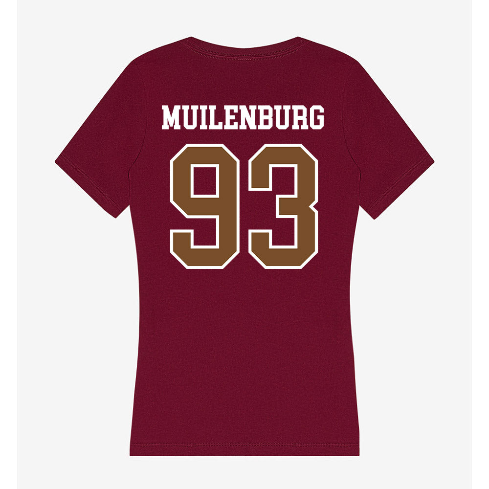 Montana - NCAA Football : Cole Muilenburg - Women's V-Neck T-Shirt-1