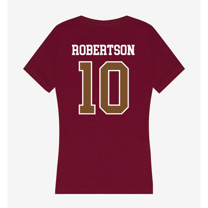 Montana - NCAA Women's Soccer : Lydia Robertson - Women's V-Neck T-Shirt-1