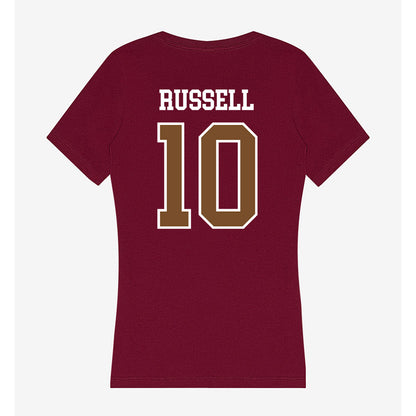 Montana - NCAA Women's Volleyball : Delaney Russell - Women's V-Neck T-Shirt-1