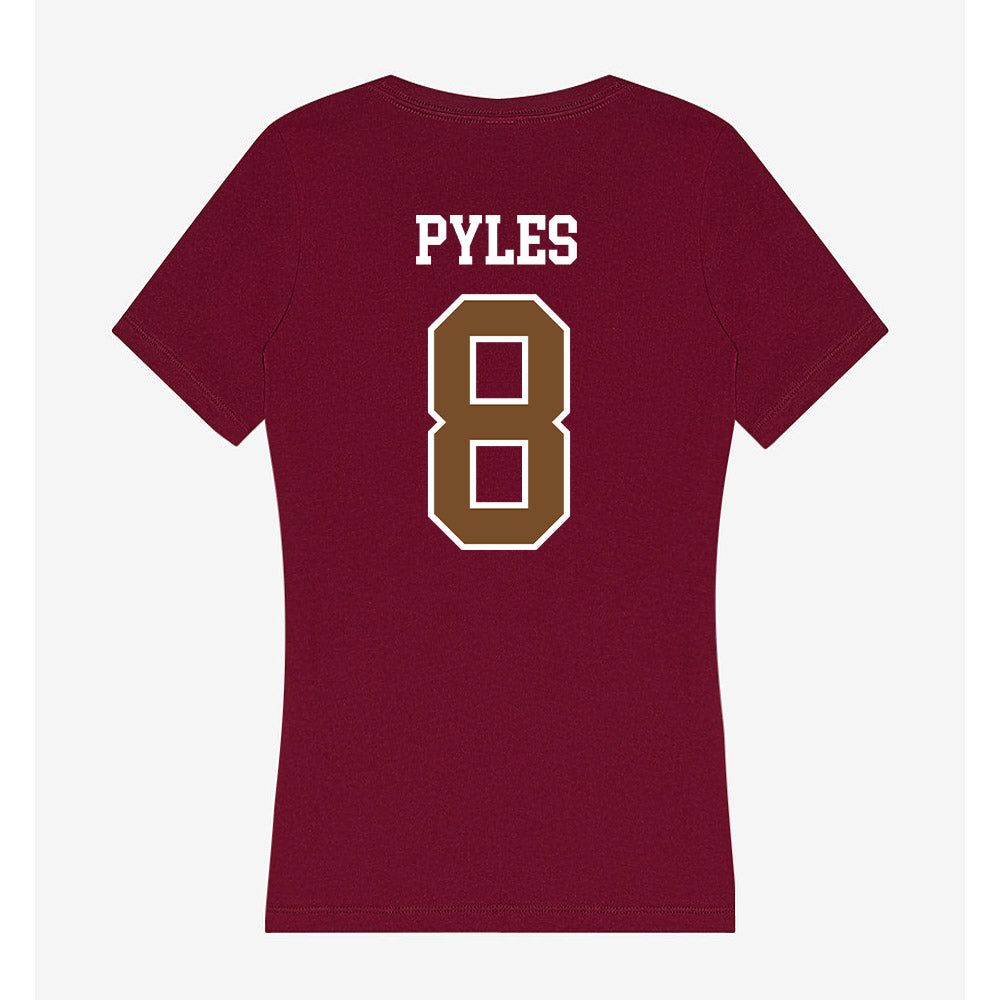 Montana - NCAA Women's Volleyball : Maddie Pyles - Women's V-Neck T-Shirt-1