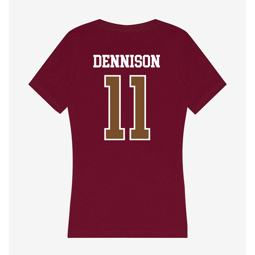 Montana - NCAA Women's Volleyball : Sierra Dennison - Women's V-Neck T-Shirt-1