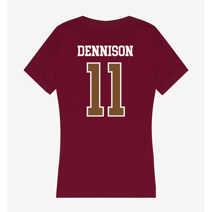 Montana - NCAA Women's Volleyball : Sierra Dennison - Women's V-Neck T-Shirt-1