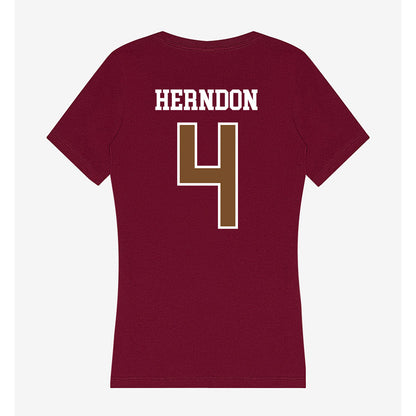 Montana - NCAA Softball : Nyeala Herndon - Women's V-Neck T-Shirt-1