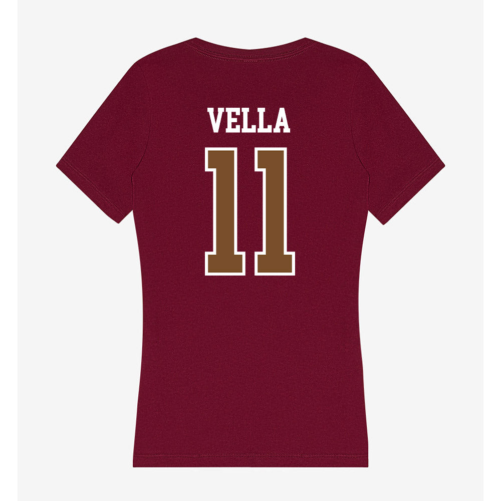 Montana - NCAA Women's Volleyball : Sophia Vella - Women's V-Neck T-Shirt-1