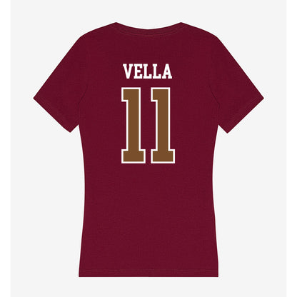 Montana - NCAA Women's Volleyball : Sophia Vella - Women's V-Neck T-Shirt-1